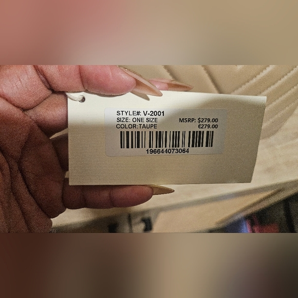 Valentino Orlandi Taupe Quilted Shoulder Bag - Picture 10 of 11